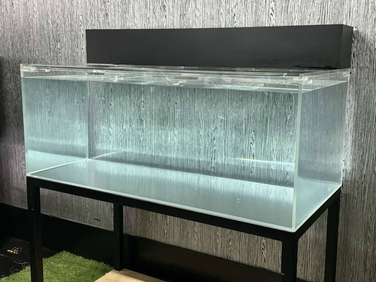  full clear acrylic fiber aquarium W1500×d750×h600 upper part filtration box full set 