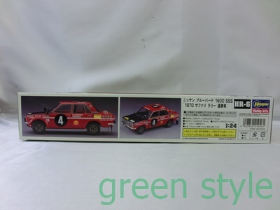 ＃　ハセガワ　NISSAN　ブルーバード1600 SSS　1970 サファリラリー優勝車　1/24　プラモデル　未組立品　塗料・接着剤なし　バイク_画像5