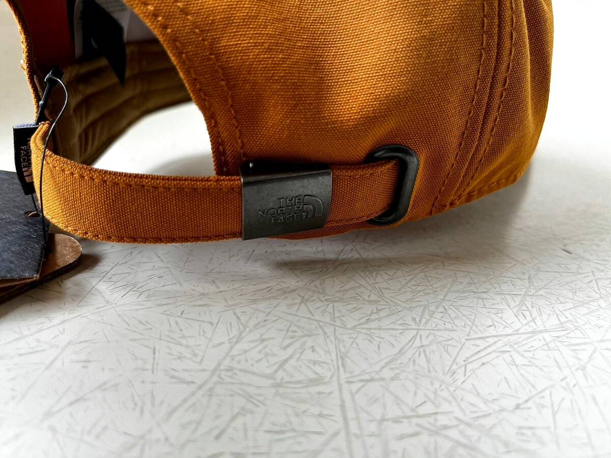 新品 正規品 USA限定 The North Face ノースフェイス ロゴ刺繍 帽子 オックスフォードキャップ 男女兼用 調節可能 カーハートカラー_画像6