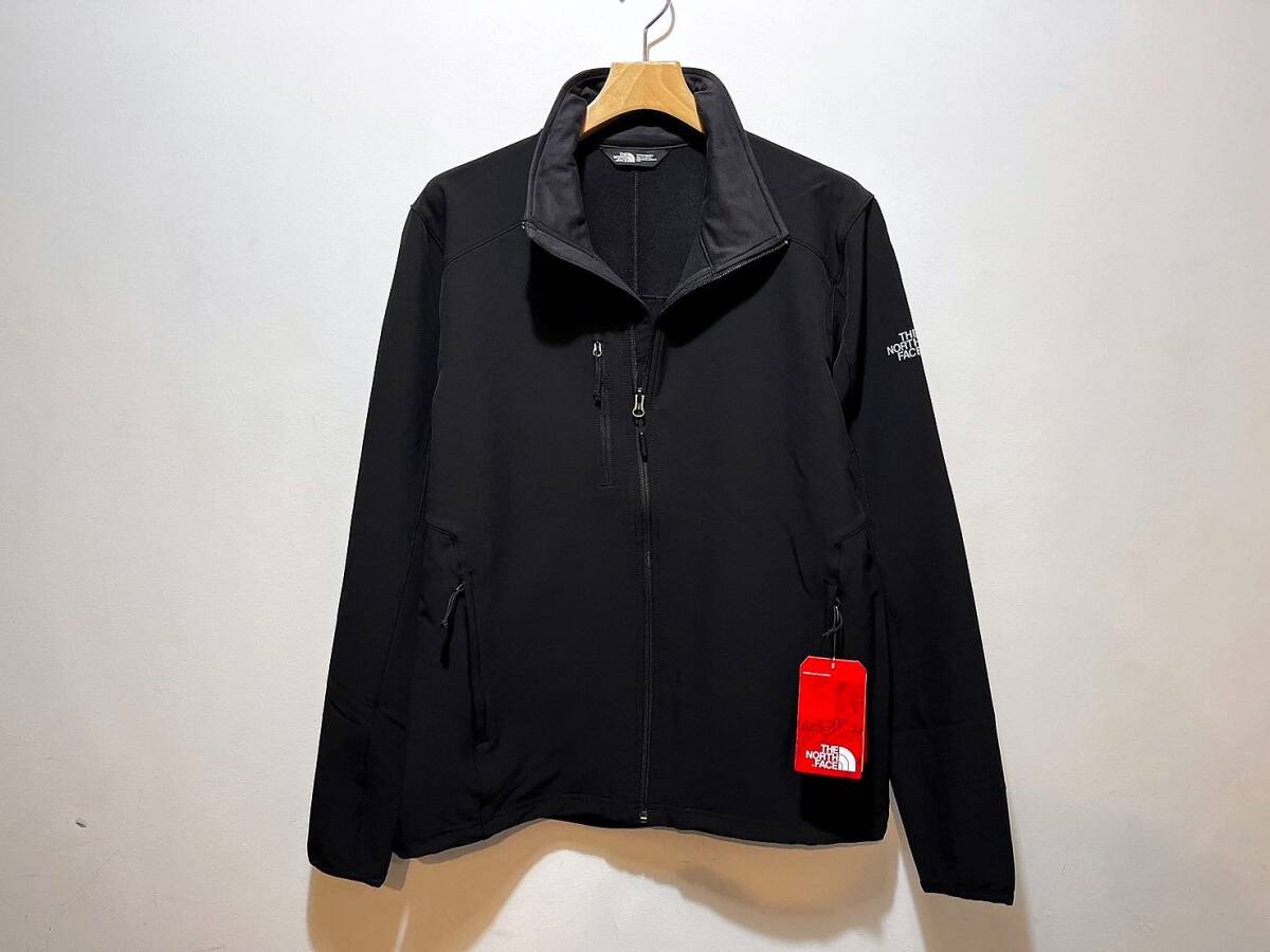 即決 新品 正規品 USA限定 The North Face ザ ノースフェイス 大きいサイズ4L相当 US-XXL 希少なBlack ストレッチ ソフトシェルジャケット_画像2