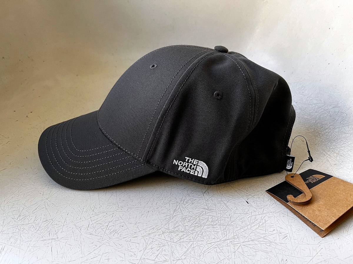  new goods USA limitation regular goods not yet sale in Japan The North Face North Face Logo embroidery cap hat man and woman use adjuster adjustment possibility D.GREY