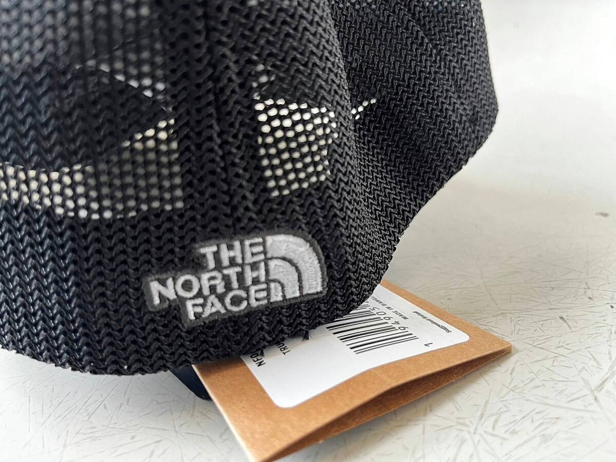 USA限定 本物 The North Face ノースフェイス FLEXFIT トラッカーハット メッシュキャップ S/M 帽子 男女兼用 調節可能 ブラック_画像9