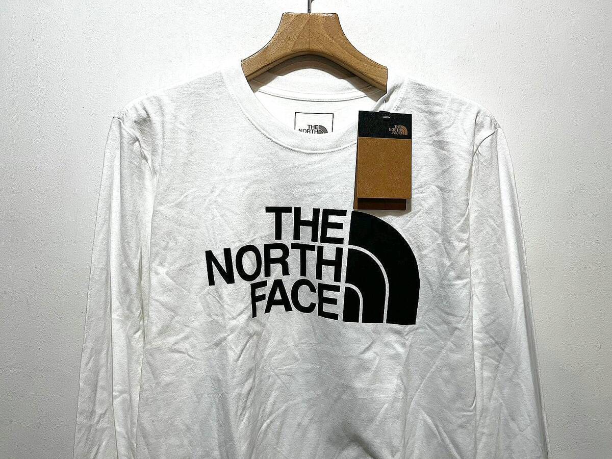 送料￥380 新品 日本未発売 正規品 USA限定 The North Face ノースフェイス US-L 袖ロゴ 長袖Tシャツ ロンT WHITE_画像2