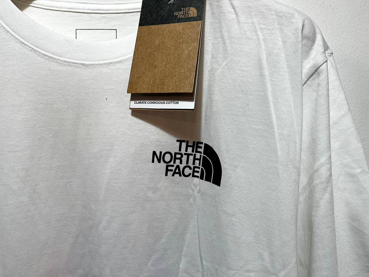 送料￥380 新品 日本未発売 正規品 USA限定 日本未発売 The North Face ノースフェイス US-XXL ボックスロゴ Tシャツ ホワイト_画像3