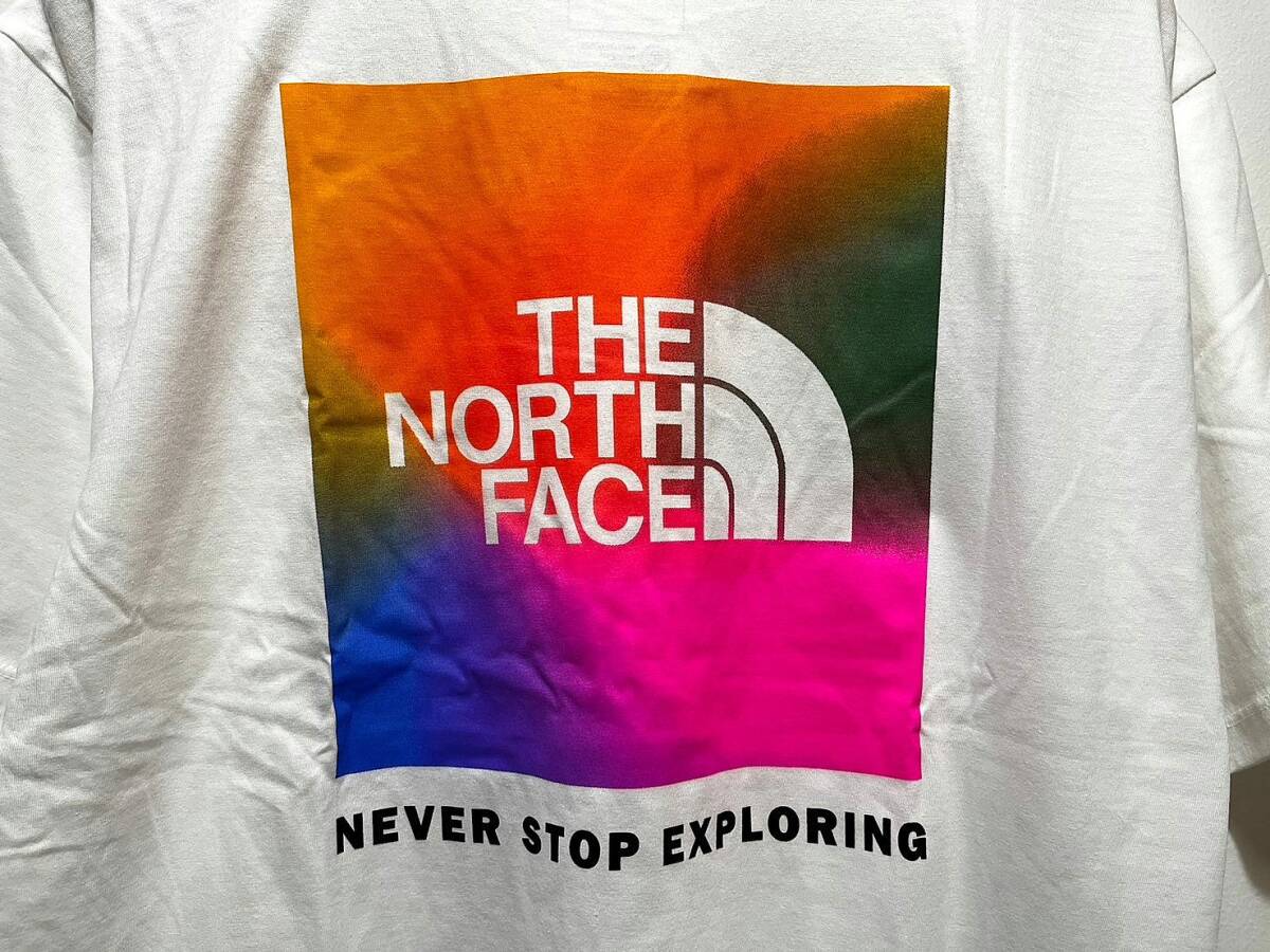 送料 送料￥380 新品 日本未発売 正規品 USA限定 日本未発売 The North Face ノースフェイス US-L ボックスロゴ Tシャツ ホワイトの画像6