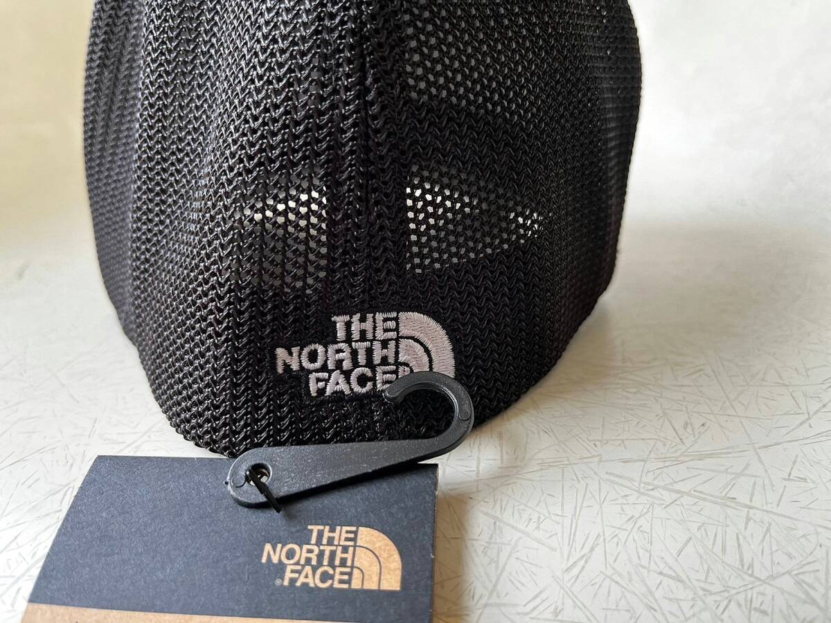 即決 新品 USA限定 本物 The North Face ノースフェイス FLEXFIT S/M トラッカーハット メッシュキャップ 帽子 男女兼用 Grey/Blackの画像2