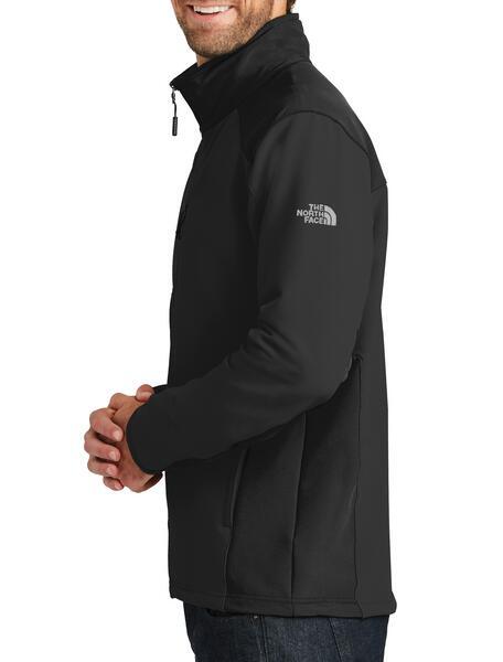 即決 新品 正規品 USA限定 The North Face ザ ノースフェイス 大きいサイズ4L相当 US-XXL 袖ロゴ ストレッチ ソフトシェルジャケット BLACK_画像5