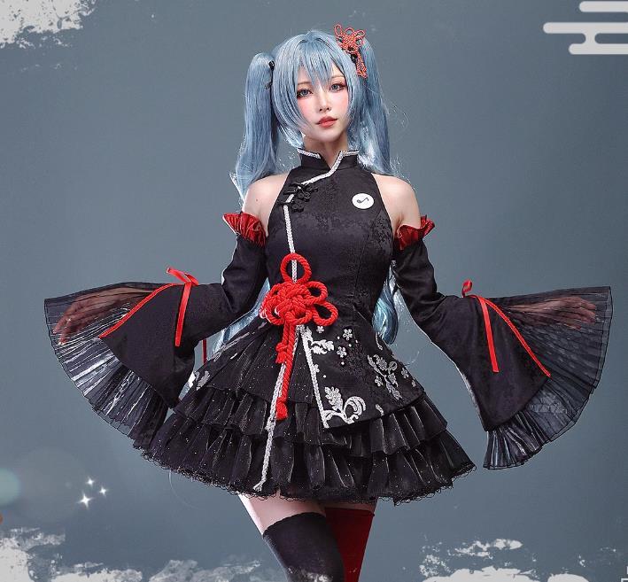 初音ミク 39Culture 中華風 コスプレ衣装風(ウィッグ 靴別売り)_画像3