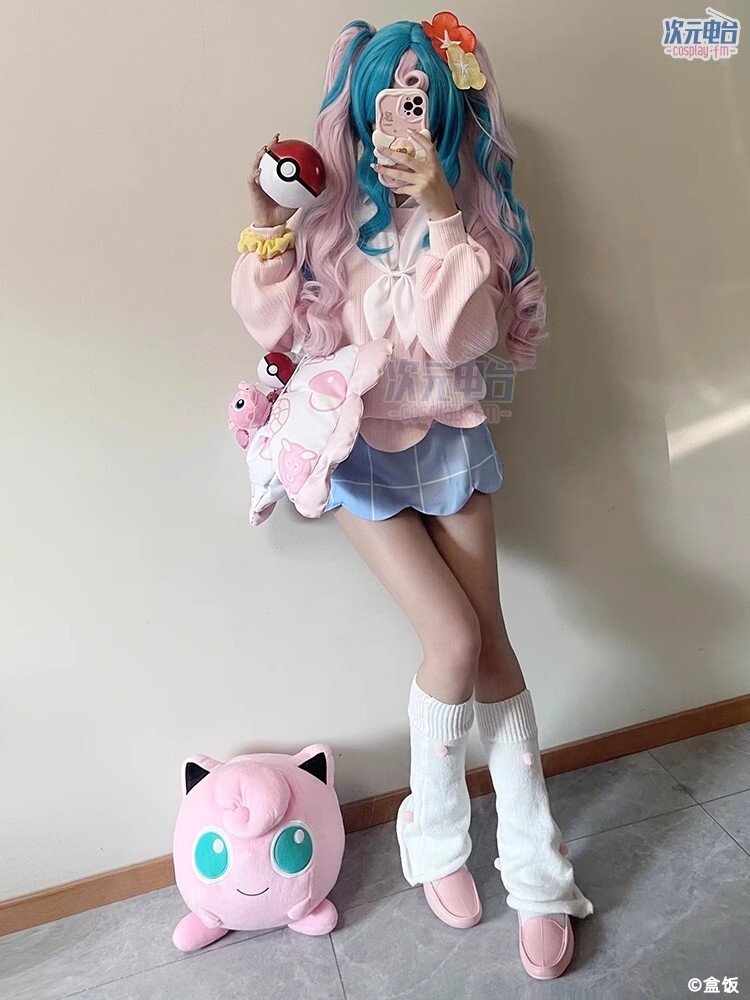 ポケットモンスター × 初音ミク フェアリーミク コスプレ衣装風(ウィッグ 靴別売り)_画像1