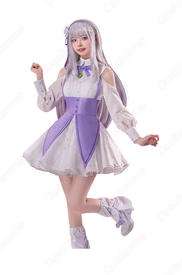 Re:ゼロから始める異世界生活 Memory Snow エミリア コスプレ Re:ゼロから始める異世界生活 Memory Snow エミリア コスプレ