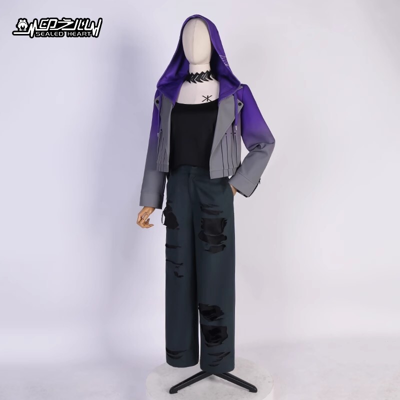 バーチャルyoutuber vtuber 葛葉 コスプレ衣装風(ウィッグ 靴 バーチャルyoutuber vtuber 葛葉 コスプレ衣装風(ウィッグ 靴