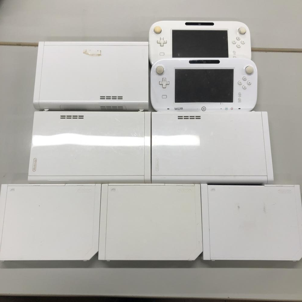 【ジャンク】WiiU 3台 WiiUパッド 2台 Wii 3台 ウィー ウィーユー Nintendo 任天堂_画像1