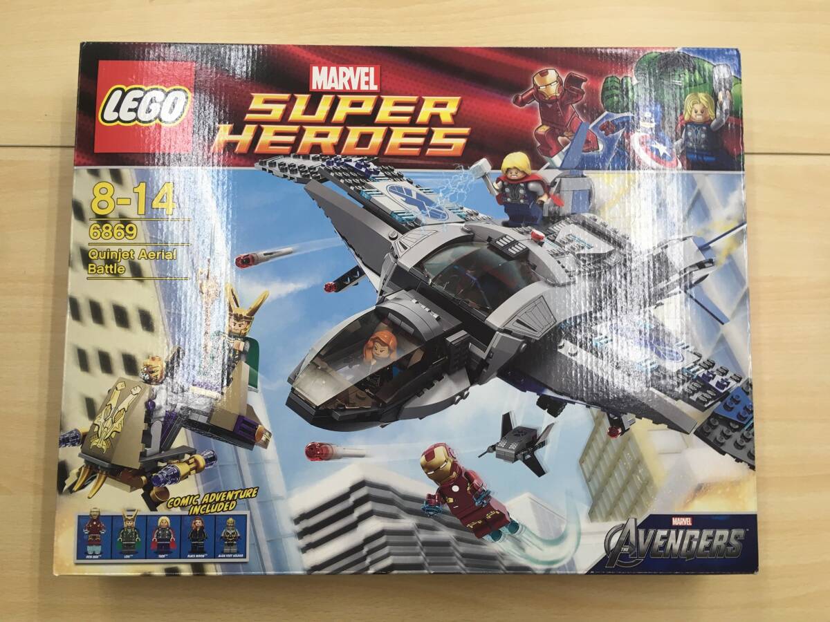 090 T-095/LEGO レゴ クインジェットでの空中バトル SUPER HEROES 6869　MARVEL マーベル AVENGERS アヴェンジャーズ_画像1