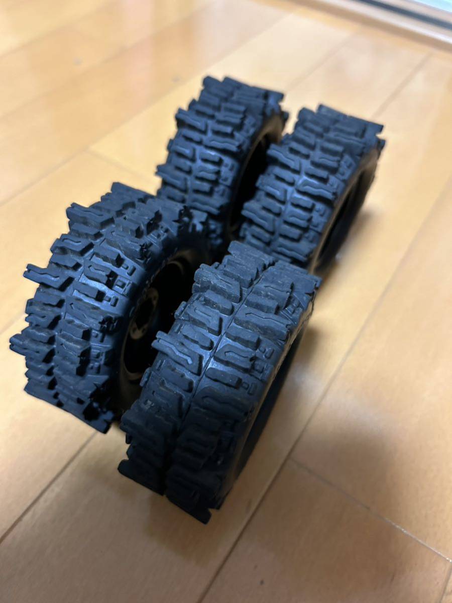 送料無料！ RC4WD Mud Slingers 1.9インチ タイヤ ホイールセット ホイールほぼ新品 _画像4