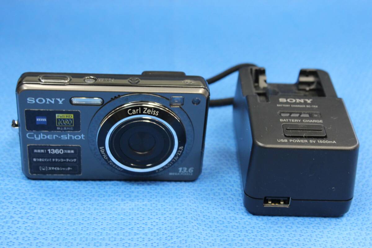 SONY DSC-W300 　動作品　 充電池・充電器・メモリ―ステック　PRO DUO 4GB付_画像1