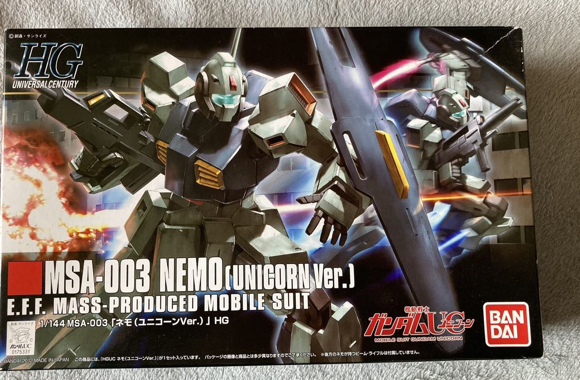 定形外可　HG 1/144 MSA-003 ネモ ユニコーンver NEMO HGUC バンダイ 機動戦士ガンダム_画像1