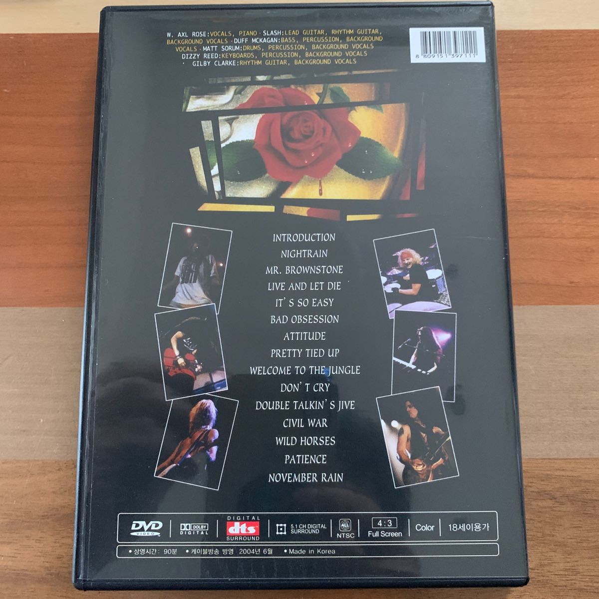 輸入中古DVD：GUNS N' ROSES ガンズアンドローゼズuse your illusion 1992 tokyoの画像2