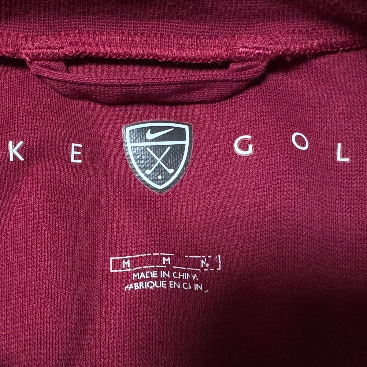 NIKE GOLF ナイキ モックネック ゴルフウェア 長袖 シャツ ロゴ M スポーツ ウェア メンズ 