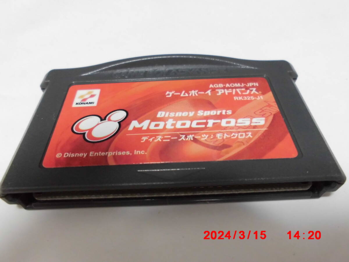 GBAROMカセット　ディズニー　スポーツ　モトクロス　Disney Sports Motocross　　送料　370円　520円_画像1