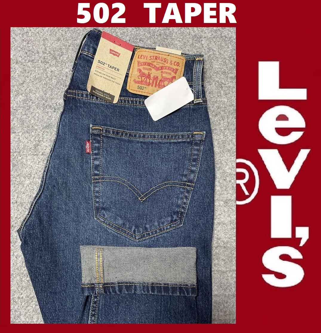 W32 ★ 新品 LEVI'S 502 TAPER ★ リーバイス 502 レギュラー テーパード ストレッチ デニム パンツ ジーンズ 29507-1229_画像1