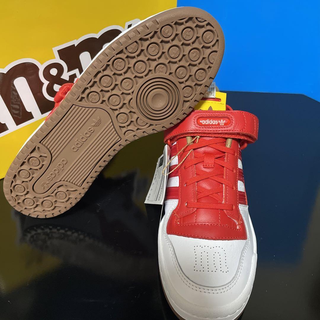 27.0cm ★新品 M&Ms × adidas FORUM LO 84 アディダス × エムアンドエムズ フォーラム ロー 84 スニーカー レッド 赤 コラボ GZ1935