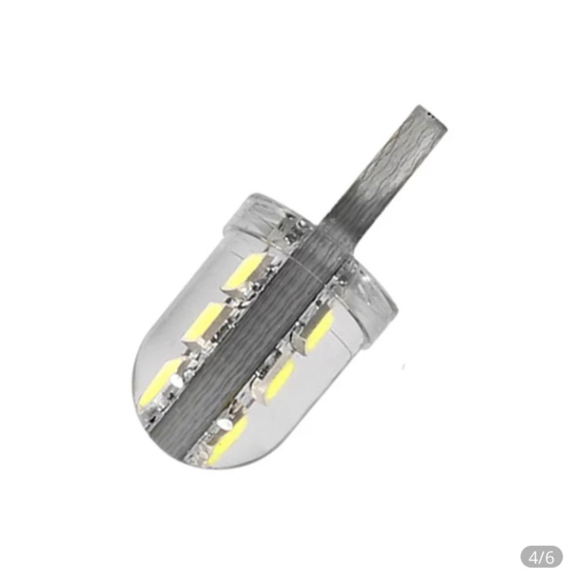 T10 LED SMD×6 赤 レッド 10個 CanBus エラーフリー キャンセラー 汎用品 車内灯 車外灯 ウェッジ