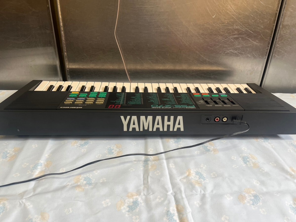 ○ YAMAHA ヤマハ 電子キーボード PortaSound PSS-270 49鍵盤 音出し確認済 ACアダプター付属 VOICE BANK 中古品 ③_画像6