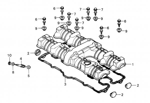 [t] CB750F(RC04) / 900F/1100F 純正 ヘッドカバーガスケットSet_図面1