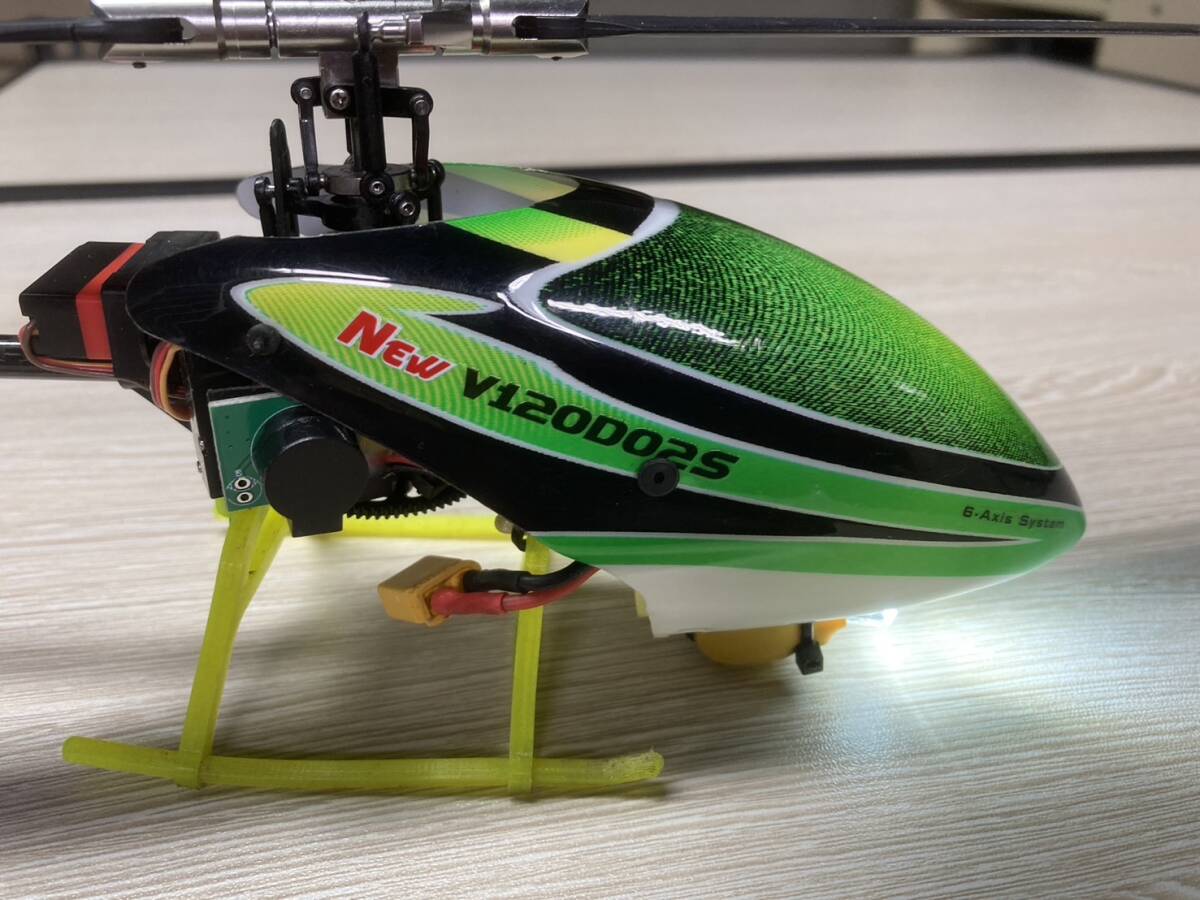 XKーK130 マイクロヘリコプター 電動RCヘリ パーツ付き ワルケラV１２０Dキャノピー仕様 _画像3