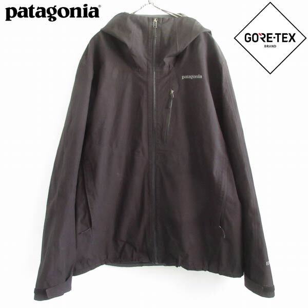 2019年製 patagonia パタゴニア ゴアテックス パーカー 黒 XL GORE-TEX ブラック D149-18-0108ZV