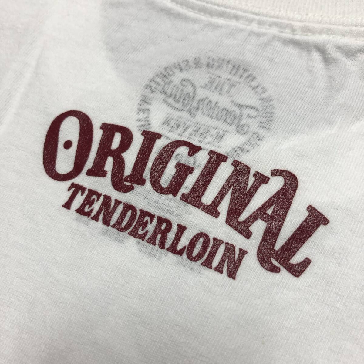 【未使用・極美品】テンダーロイン TENDERLOIN TOKYO T-TEE Tシャツ サイズXL 白 ホワイト_画像7