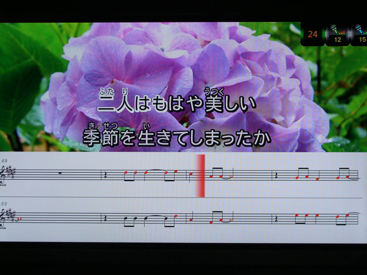 ★美品!!1250曲!!内蔵 24000曲通信カラオケ(スマホAでは1週間550円でOK!!)マイク2本 PK-WT120 USB取込/採点/予約/音程バー/録音5曲/ゲーム_全曲,簡易楽譜表示機能.背景,手持ちUSB画像