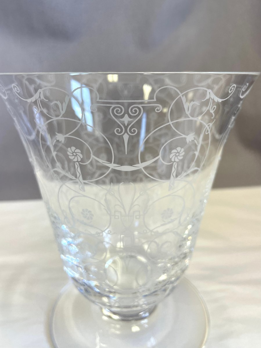 ［道］Baccarat バカラ ミケランジェロ フラワーベース クリスタルガラス 花瓶_画像4