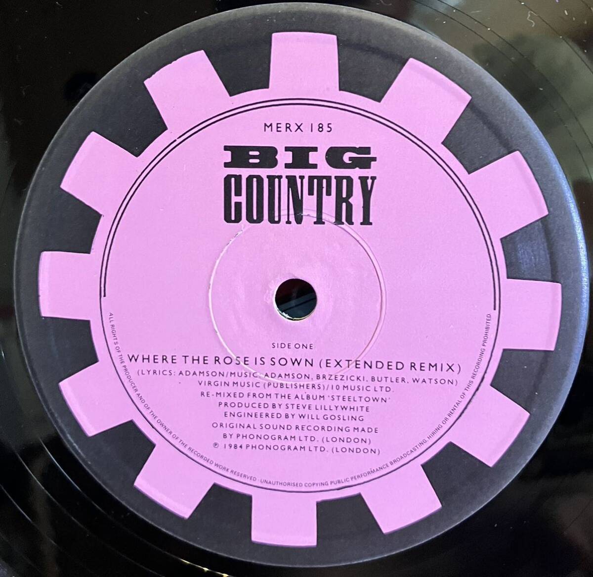 【試聴　ロック】Big Country - Where The Rose Is Sown 12インチ　extended_画像3