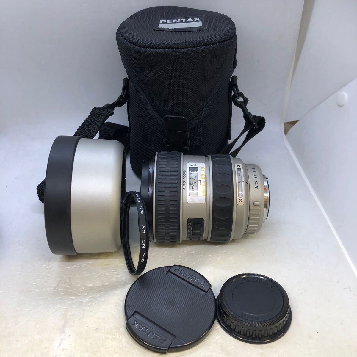 * finest quality beautiful goods * Pentax SMC PENTAX FA 28-70mm F2.8 AL * original hood, case, rom and rear (before and after) cap,kenko filter attaching * present condition delivery 1 jpy ~