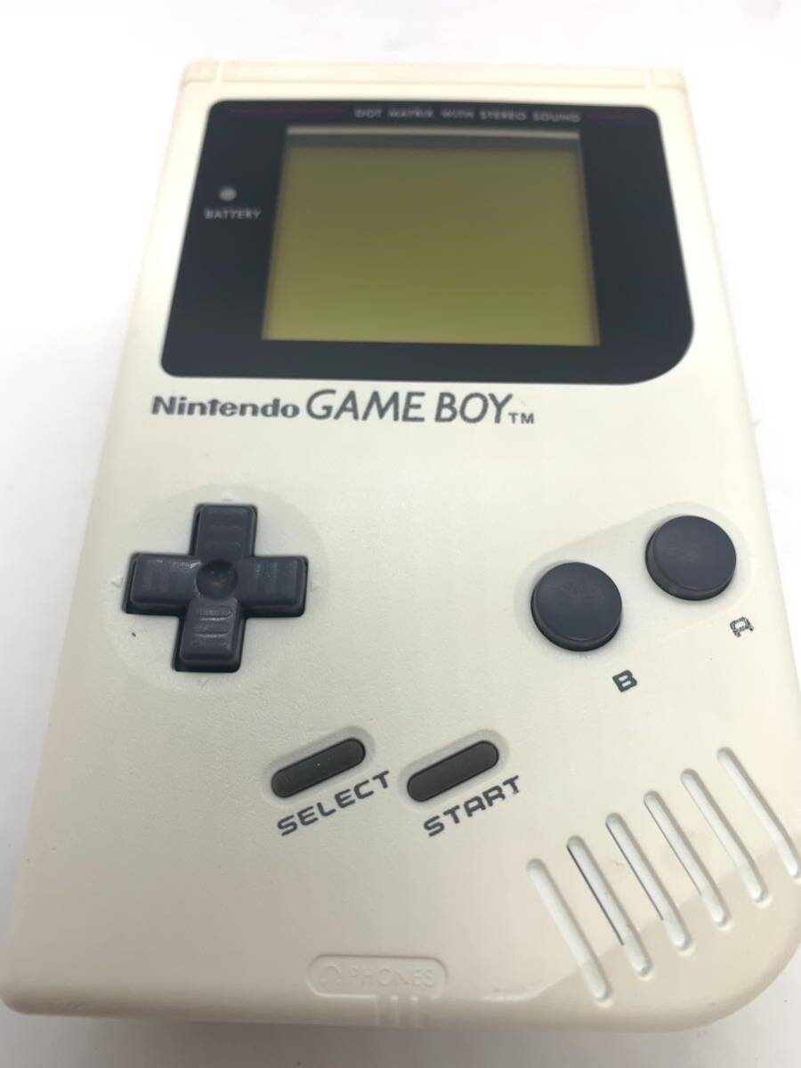 動作良好 ★ レア　 GB 初代 ゲームボーイ ブロス 本体 DMG-01 ホワイト 白 GAMEBOY 75