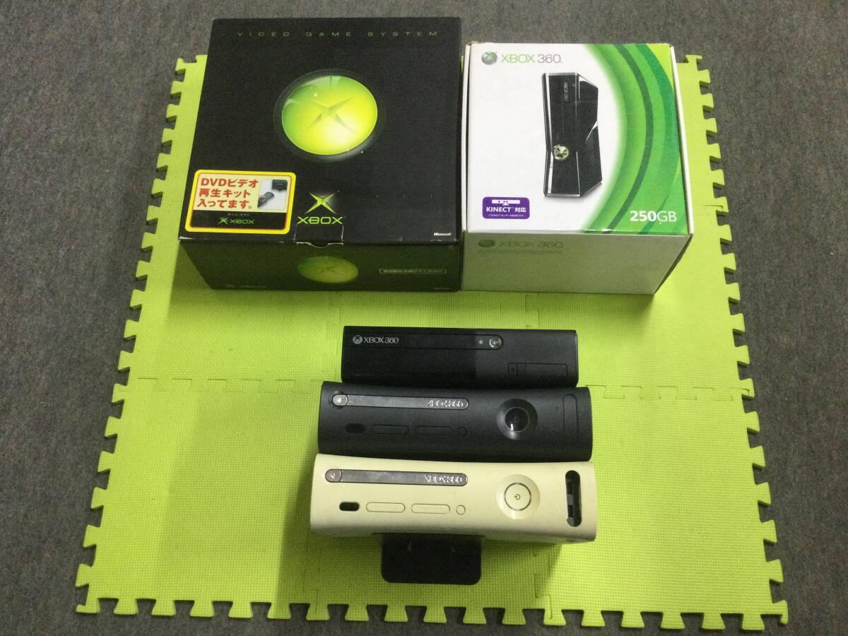 GN4919/140/0】ジャンク☆Xbox360 本体4台☆Xbox本体 1台☆合計5台 