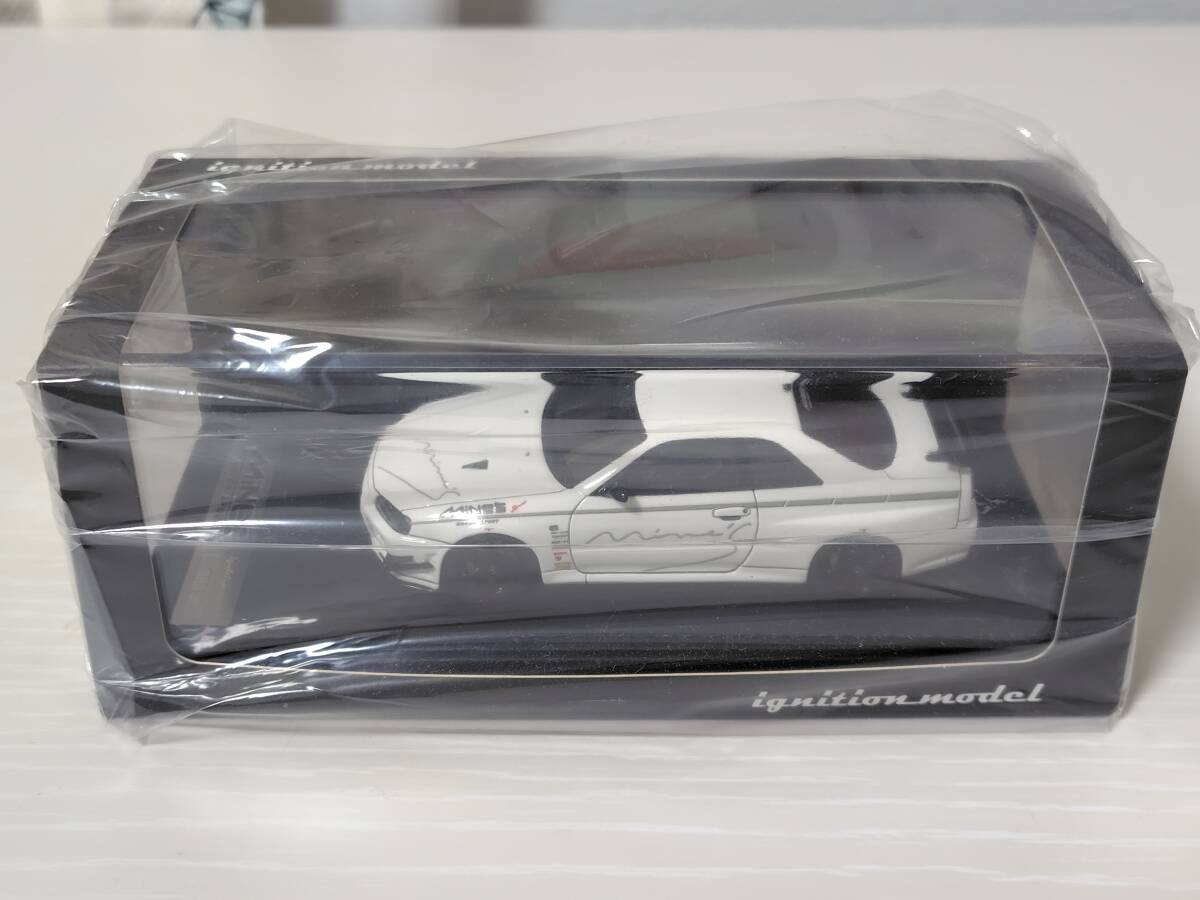 イグニッションモデル 1/43 日産 スガイライン GT-R mine's R34 White マインズ ホワイト 白 新品 未開封 IG1812 ignition model