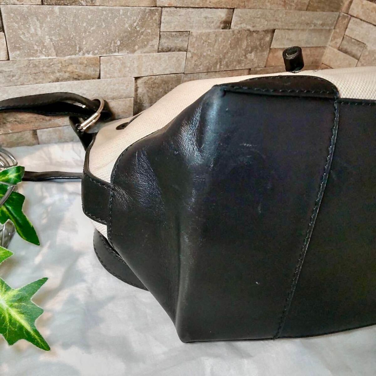 1 иен [ супер популярный!!]BALENCIAGA Balenciaga бегемот s сумка на плечо мешочек type кожа парусина сумка имеется 1 старт 