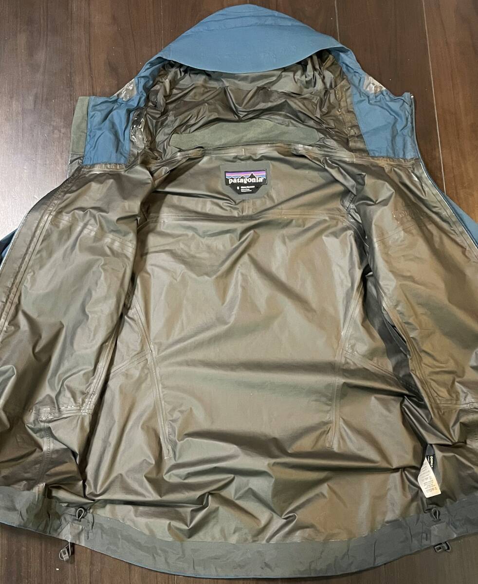 中古　patagonia パタゴニア スーパーセルジャケット GORE-TEX ゴアテックス アウター アウトドア 防水 ブルー サイズS_画像3