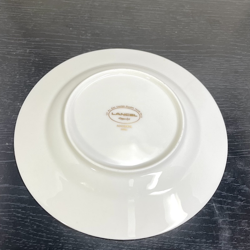 ◆LANCEL プレート 平皿 φ165mm 洋食器 5枚揃い 陶器 新品の画像3
