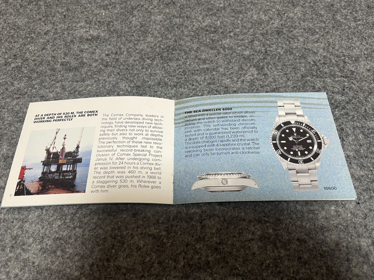 ロレックス サブマリーナ 冊子 取扱説明書 ROLEX SUBMARINER 冊子の画像5