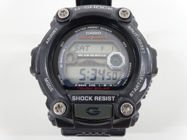 ジャンク 2点セット まとめて CASIO カシオ G-SHOCK Gショック GW-7900 GW-9000 マッドマン マルチバンド デジタル 腕時計_画像2