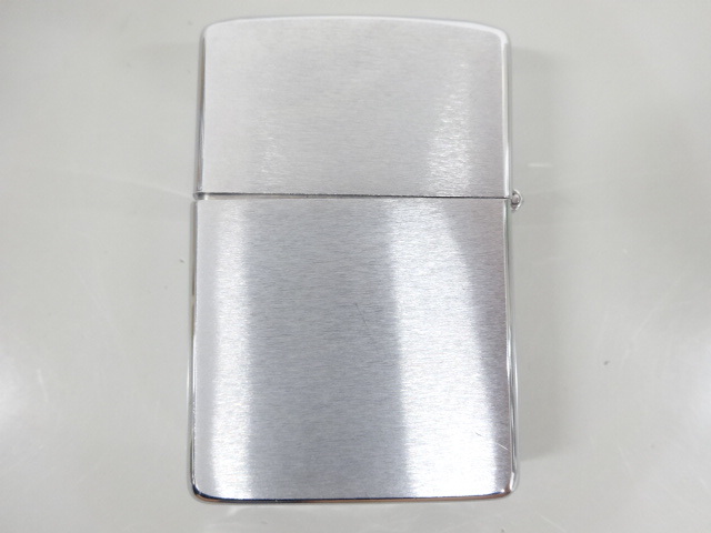 新品 未使用品 1980年製 ZIPPO ジッポ プレーン シルバー 銀 無地 オイル ライター USAの画像2