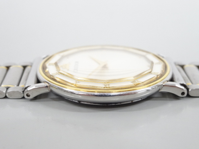 ジャンク SEIKO セイコー CREDOR クレドール 2F70-0290 SS × 18KT 18金 メンズ クオーツ 腕時計_画像4