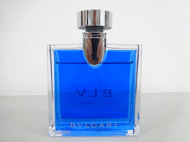 残量8割程度 BVLGARI ブルガリ BLV POUR HOMME ブルー プールオム EDT オードトワレ 100ml 香水 フレグランス _画像3