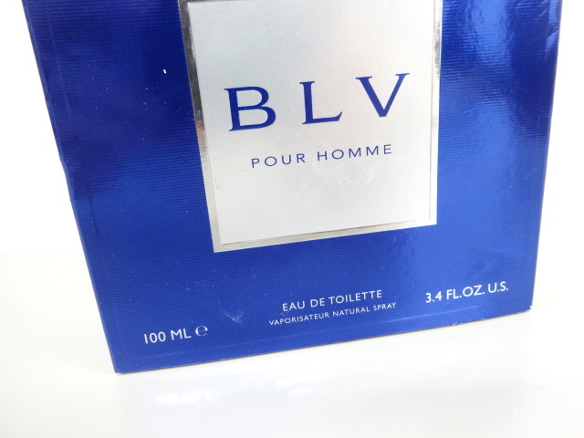 残量8割程度 BVLGARI ブルガリ BLV POUR HOMME ブルー プールオム EDT オードトワレ 100ml 香水 フレグランス _画像5