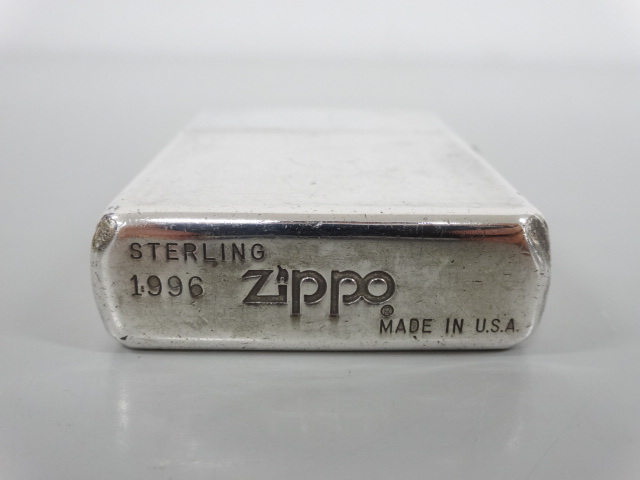 1996年製 ZIPPO ジッポ STERLING SILVER スターリング シルバー プレーン 銀 オイル ライター USA_画像5
