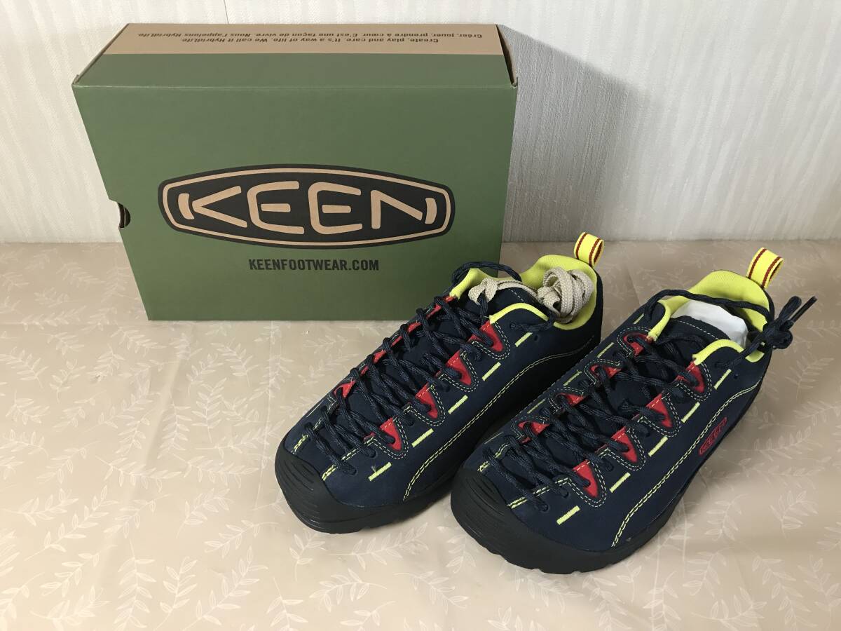 H　送料無料　新品未使用　KEEN　JASPER　1026046　US/7.5　UK/6.5　CM/25.5　EU/40　BLACK IRIS/RED CARPET　キーン　ジャスパー_画像1