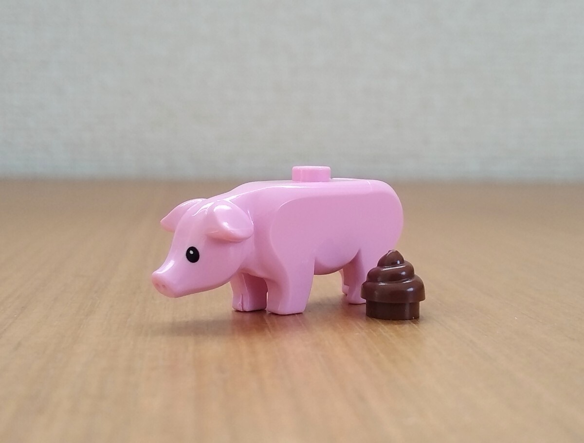 レゴ　ブタ　動物　パーツ　部品取り用　LEGO　豚_画像1